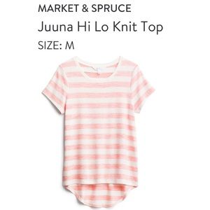 Market & Spruce Striped Knit Top